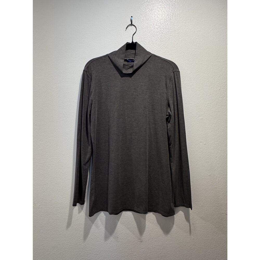 Kit And Ace Women’s‎ Size XL Long Sleeve Turtleneck Slim Fit Charcoal Gray Top